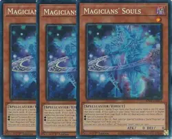 Yu-Gi-Oh! 3x Magicians' Souls RA02-EN014 Prismatic Collector's Rare Playset - Image 1