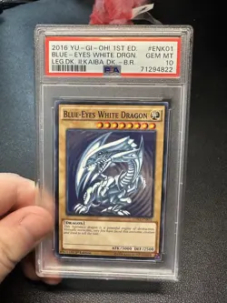 Yu-Gi-Oh! 2016 Blue Eyes White Dragon 1ST Non-Holo LDK2-ENK01 *PSA 10* *POP 19* - Image 1