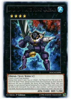 Yugioh! LP D/D/D Wave King Caesar - DOCS-EN090 - Rare - 1st Edition Lightly Play - Image 1