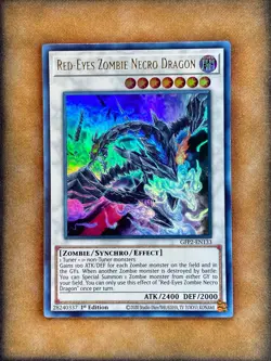 Yugioh Red-Eyes Zombie Necro Dragon GFP2-EN133 Ultra Rare 1st Ed NM - Image 1
