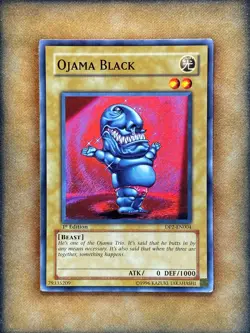 Yugioh Ojama Black DP2-EN004 Common 1st Ed NM - Image 1
