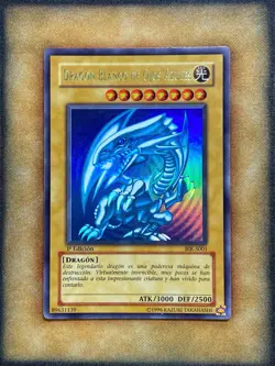 Yugioh Blue-Eyes White Dragon BIK-S001 Ultra Rare 1st Ed SPANISH VLP - Image 1