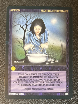 Wyvern CCG 1994 Limited Edition Common Card Action Martha Of Bethany #185 - Image 1