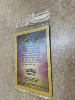 New Sealed Ancient Mew Pokemon TCG 2000 Movie Promo Holo Foil Card WOTC - Image 3