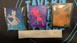 3 Version Lot of Pokemon Card Sleeves - Partial Amounts See Pic/Descriptin - Image 1