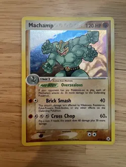 Pokemon Machamp Holo Rare Card 9/101 Hidden Legends LP - Image 1