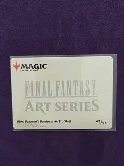 Dion, Bahamut's Dominant Art Card 42 MTG Art Series: FINAL FANTASY S NM - Image 2