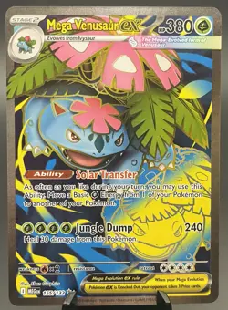 Mega Venusaur EX 155/132 Mega Evolution ENGLISH Pokemon TCG Card NM Ultra Rare - Image 1