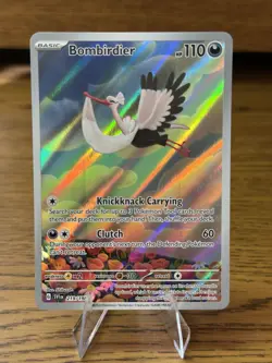 Pokemon TCG Bombirdier Art Illustration Rare Card Scarlet & Violet 219/198 - Image 1