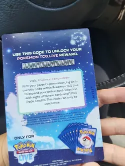 Mega Evolutions Pokemon TCG LIVE Code Card NEW 1000 Credits & 8 Ultra Rare - Image 2