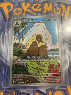 Pokemon TCG Alolan Dugtrio 208/191 Surging Sparks Illustration Rare Holo Card - Image 3