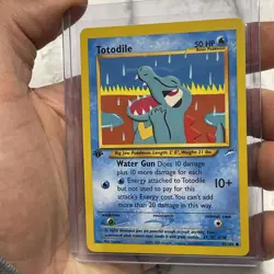 Pokemon Totodile 1st Edition 85/105 Neo Destiny Pokemon Card Vintage NM/MT TCG - Image 2