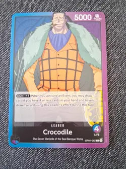 Crocodile (062) OP01-062 Romance Dawn Regular One Piece Trading Card - Image 1
