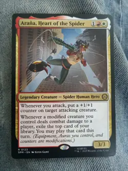MTG Spider-Man R Arana, Heart of the Spider #0123 Magic Spider-Man Card - Image 1