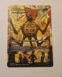 MTG Master Weaver, Web Protector Spiderman Borderless Regular Mythic 0032 - Image 1