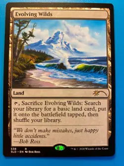 MTG 1x Evolving Wilds Bob Ross # 538 Secret Lair Drop Magic the Gathering x1 NM - Image 1