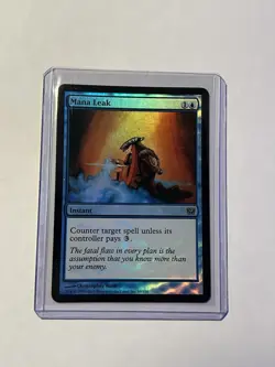 MTG 9th Edition Foil Mana Leak Card - Image 1