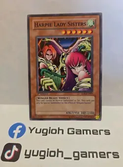 YUGIOH HARPIE LADY SISTERS SD8 1ST EDITION COMMON LIGHT PLAYED - Image 1