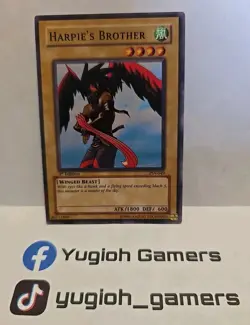 YUGIOH HARPIE'S BROTHER PSV 1ST EDITION COMMON LIGHT PLAYED - Image 1