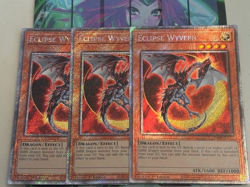 Yugioh 3x Eclipse Wyvern Platinum Secret Rare RA04-EN177 1st Ed NM - Image 1