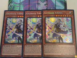 Yugioh 3x Artmage Finmel DUAD-EN009 Duelist's Advance Secret Rare 1st Ed NM - Image 1