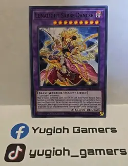 YUGIOH LUNALIGHT SABRE DANCER LDS2 1ST EDITION COMMON LIGHT PLAYED - Image 1