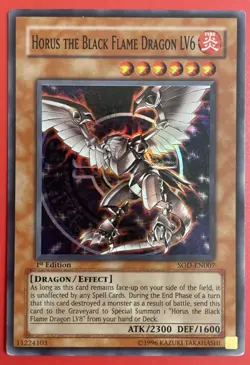 Yugioh Horus the Black Flame Dragon LV6 SOD-EN007-1 Edition - Image 2
