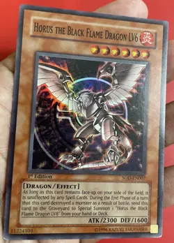 Yugioh Horus the Black Flame Dragon LV6 SOD-EN007-1 Edition - Image 4