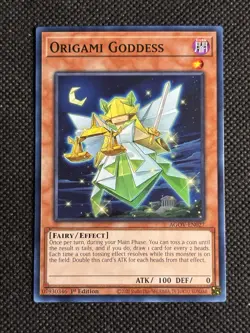 3x YuGiOh! - Origami Goddess AGOV-EN027 Common 1st Edition Near Mint - Image 2