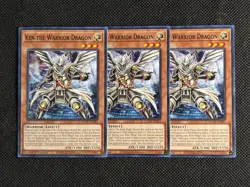 3x YuGiOh! - Ken the Warrior Dragon AGOV-EN081 Common 1st Edition Near Mint - Image 1