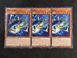 3x YuGiOh! - Wattuna AGOV-EN015 Common 1st Edition Near Mint - Image 1