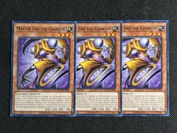 3x YuGiOh! - Master Tao the Chanter AGOV-EN025 Common 1st Edition Near Mint - Image 1