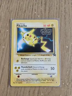 Pokemon WOTC Card - Pikachu - Black Star Promo - Non-Holo Rare - #4 - MP - Image 1