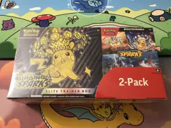 NEW Pokemon Surging Sparks Elite Trainer Box & Booster Card Bundle Costco 2-Pack - Image 1