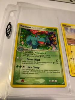 3-LOT -POKEMON CARDS ( BLASTOISE ,VENUSAUR, PIKACHU ) HP 50 6/10 PBG-1P7-H6N Fre - Image 2