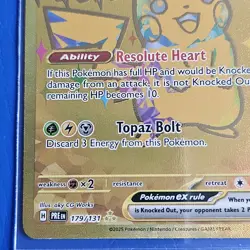 Pokemon Pikachu EX Prismatic Evolutions Holo Card 179/131 SV Rare - Image 2