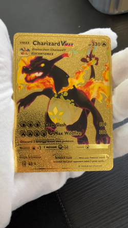 Charizard Vmax Gold Foil Textured Display Card - Image 2