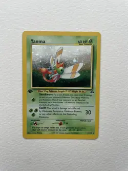 Pokemon Card: Neo Discovery 1st Edition Holo Rare: Yanma 17/75 - Image 1