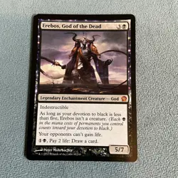 MTG- Erebos, God of the Dead- Theros- Lightly Played Excellent Cond- MAGIC CARD - Image 1