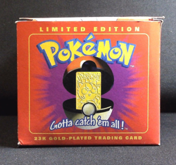 1999 Pokemon 23K Gold Plated (Burger King) Trading Card Set of 3 NIB - Image 2