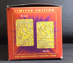 1999 Pokemon 23K Gold Plated (Burger King) Trading Card Set of 3 NIB - Image 3