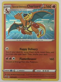 Special Delivery Charizard SWSH075 Sword & Shield Promo Card Holo B - Image 1