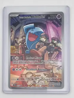 Pokemon Team Rocket's Wobbuffet 203 Sv: Scarlet & Violet Promo Cards Holo - Image 1