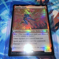 Spider-Punk - 92 - SPM - NM - MTG Magic the Gathering foil - Image 1