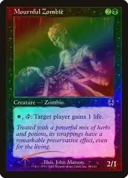 MTG Apocalypse --- MOURNFUL ZOMBIE --- FOIL! Common! NM! Magic the Gathering! - Image 1