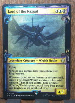MTG - LOTR - SHOWCASE SCROLL - Lord of the Nazgul - MINTY - Pack Fresh. - Image 1