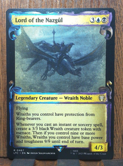 MTG - LOTR - SHOWCASE SCROLL - Lord of the Nazgul - MINTY - Pack Fresh. - Image 3