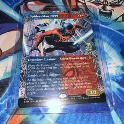 MTG Spider-Man 2099 216 Rare Borderless Marvel Spider-Man - Image 1