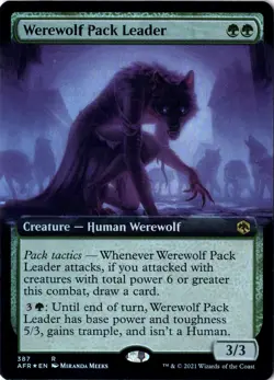 Werewolf Pack Leader NM* FOIL EXTENDED Adventures Forgotten Realm 387-UnltdCards - Image 1