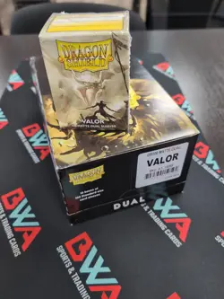 Dragon Shield Matte Valor Sleeves Display Case - Standard Size - 10 Packs - Image 1